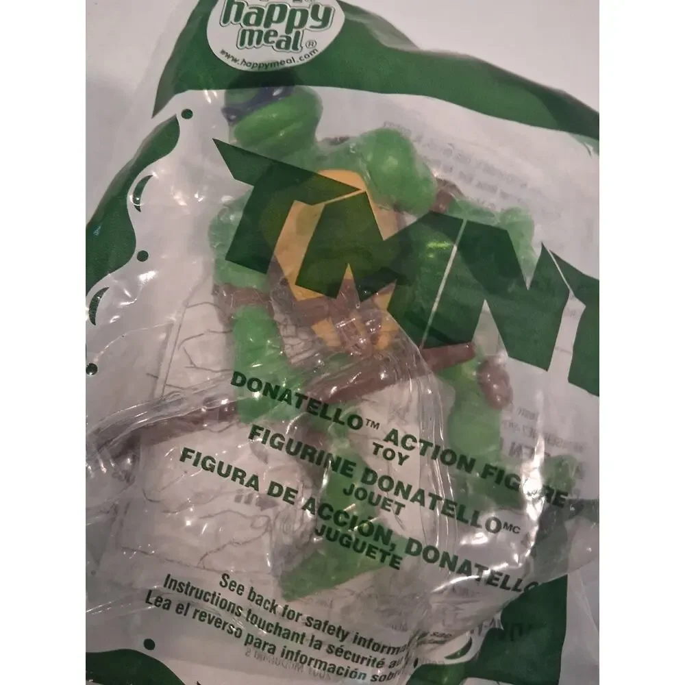 McDonalds Happy Meal TMNT Donatello Figures Lot of 3 Sealed Vintage Toys NIP